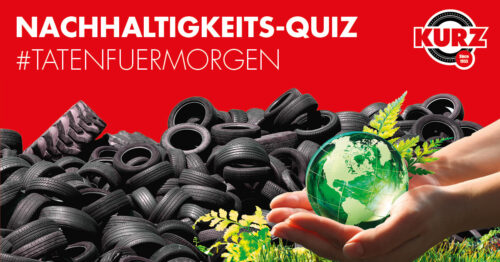 Deutsche Aktionstage Nachhaltigkeit: Neues Quiz zur Altreifenentsorgung